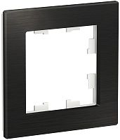 Рамка универсальная Systeme Electric AtlasDesign Nature 1-м. металл оникс картинка